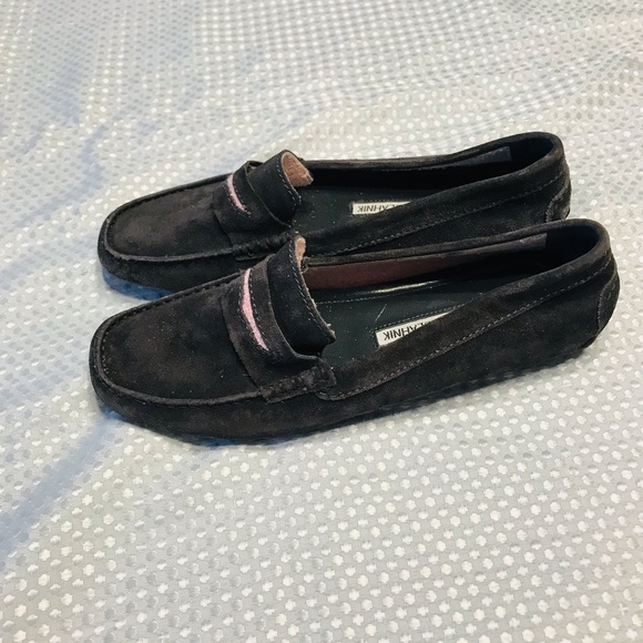 Manolo blahnik Suede Driver
Loafer Gray/Pink - Picture 11 of 14